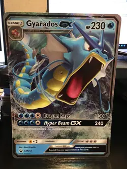 Gyarados GX SM212 Jumbo Pokemon Black Star Promo - Image 1