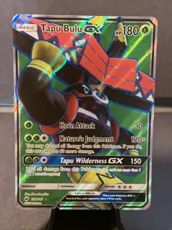 Pokemon TCG Tapu Bulu GX Full Art #130/147 Ultra Rare Holo SM - Burning Shadows - Image 1