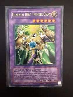 Elemental HERO Thunder Giant TLM-EN036 The Lost Millennium Unlimited Ultra Rare - Image 1