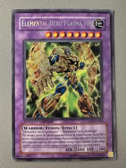 Elemental Hero Plasma Vice Limited Edition Secret Rare CT04-EN Yu-Gi-Oh! - Image 1