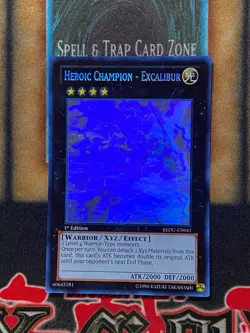 Yugioh Heroic Champion - Excalibur REDU-EN041 Ghost Rare 1st Edition NM - Image 1