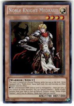 Yugioh Noble Knight Medraut CBLZ-EN081 Secret Rare NM - Image 1