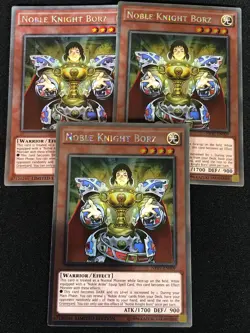 Yugioh Noble knight Borz NKRT-EN009 Platinum x3 (NM) - Image 1