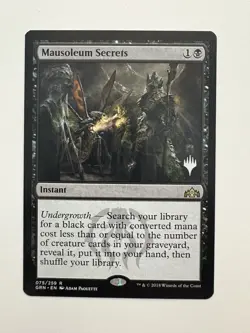 Mausoleum Secrets Promo Planeswalker Stamp MTG Magic Gathering Card NM Mint GRN - Image 1
