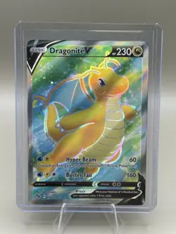 Dragonite V 076/078 Pokemon Go NM Full Art Ultra Rare Pokemon Card - Image 1