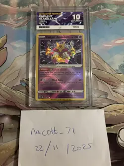 Pokemon TCG Radiant Alakazam Silver Tempest Holo Card 059/195 ACE 10 Gem Mint 💎 - Image 1