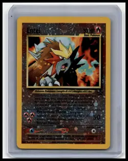Entei Pokemon Card #34 Black Star WOTC Movie Promo Reverse Holo - Image 1