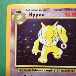 Pokemon TCG Hypno Fossil Holo Card 8/62 Unlimited Rare 1999 NM - Image 2