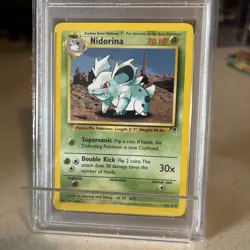 2002 Pokemon Legendary Collection Nidorina #55 PSA 9 - Graded Card MINT - Image 2