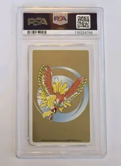 2000 Japanese Pokemon Entei 7 of Hearts #244A Gold Playing Card PSA 10 Gem Mint - Image 2