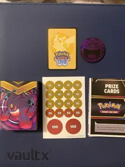 New Mega Gengar Pokemon Battle Deck Coin Deck Box Pieces No Cards Phantasmal - Image 1