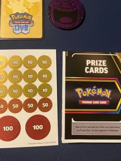 New Mega Gengar Pokemon Battle Deck Coin Deck Box Pieces No Cards Phantasmal - Image 4