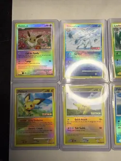2009 Pokemon Burger King Complete 12 Card Set Platinum Stamp Reverse NM+ - Image 5