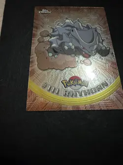 2000 Pokemon RHYHORN Topps Chrome SERIES 2 Edition T.V. Set Card #111 Rare NM - Image 4