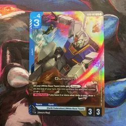 Gundam Card Game TCG Gundam Foil GD01-001 LR New Type Rising - Image 1