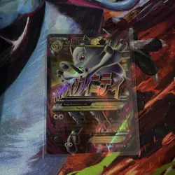 Pokemon ACE8 M Mewtwo EX 160/162 Breakthrough Card NM/MT Condition - Image 1