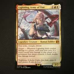 Lightning, Army of One Light Play, English Magic the Gathering MTG Final Fantasy - Image 1
