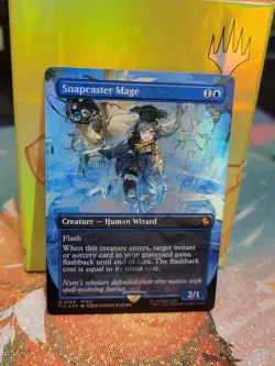 Snapcaster Mage (Borderless) - Final Fantasy x MTG Chocobo Track Foil - FIC 0469 - Image 1