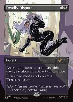 Deadly Dispute (#1985) - Rainbow Foil Extended Art SLD NM MTG - Image 1