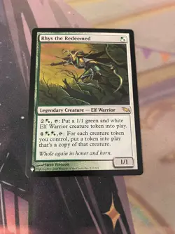 MTG - RHYS THE REDEEMED - RARE - THE LIST REPRINTS - NM - Image 1
