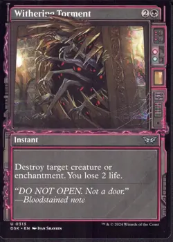 Withering Torment (Showcase) - Duskmourn DSK - Magic MTG NM - Image 1
