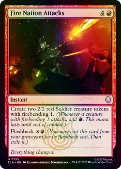 Fire Nation Attacks Avatar: The Last Airbender NM MTG Foil - Image 1