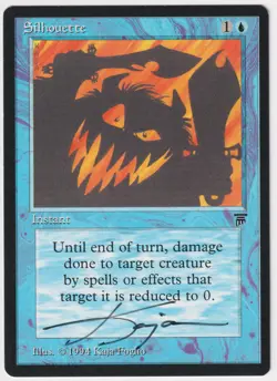 Signed Silhouette LP Legends English Artist Kaja Foglio 1994 MTG Magic Vintage! - Image 1