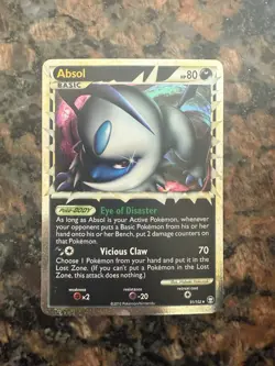 Absol Prime 91/102 Holo Ultra Rare Pokemon TCG Card HGSS Triumphant LP-NM - Image 1