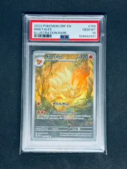 2023 Pokemon Ninetales Obsidian Flames Illustration Rare No. 199 - PSA 10 - Image 1
