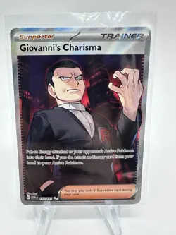 Giovanni's Charisma SR 197/165 Ultra Rare Pokemon Scarlet & Violet 151 NM - Image 1