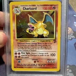 PSA 6 Pokemon Charizard 4/130 WotC Base Set 2 Holo Rare - Image 3