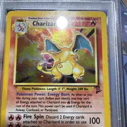 PSA 6 Pokemon Charizard 4/130 WotC Base Set 2 Holo Rare - Image 4