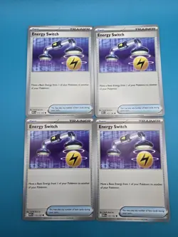 4x Energy Switch 115/132 Mega Evolution Pokemon Playset x4 - Image 1