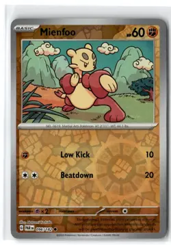 2023 Scarlet & Violet Series - Paradox Rift Mienfoo #96 Common Reverse Holo - Image 1