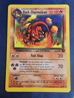 Pokemon Dark Charmeleon 32/82 Non Holo Team Rocket Unlimited NM - Image 1