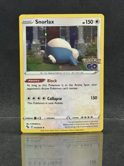 Snorlax - (Cosmos Holo) 055/078 Pokemon Go Stamped - Image 1