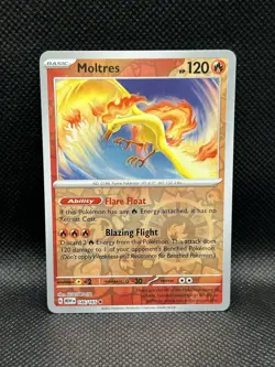 Moltres 146/165 REVERSE HOLO SV 151 Pokemon English Scarlet & Violet Foil TCG - Image 1
