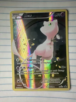 Pokemon TCG Mew XY110 Holo Black Star Promo - Image 1
