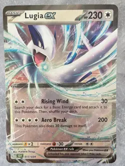 2023 Pokemon Lugia ex Jumbo 017/034 CLV Classic Collection Holo Oversize NM - Image 1