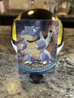 1999 Pokemon Topps #09 Blastoise TV Animation Edition Holo Foil Series 1 MP/HP - Image 1