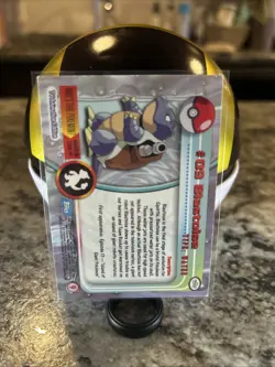 1999 Pokemon Topps #09 Blastoise TV Animation Edition Holo Foil Series 1 MP/HP - Image 2