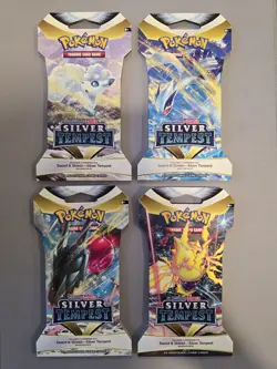 Pokemon Silver Tempest Sleeved Booster Packs X4 - Image 1