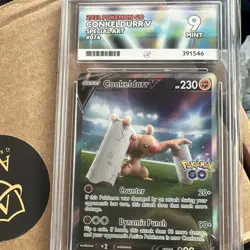 2022 Pokemon Go Conkeldurr V Special Art 074/078 In A Ace Mint 9 - Image 1