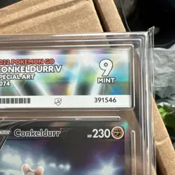 2022 Pokemon Go Conkeldurr V Special Art 074/078 In A Ace Mint 9 - Image 3