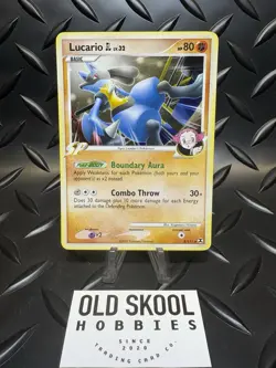 Pokemon TCG Platinum Rising Rivals ~ Lucario GL Holo Rare 8/111 ~ NM - Image 1