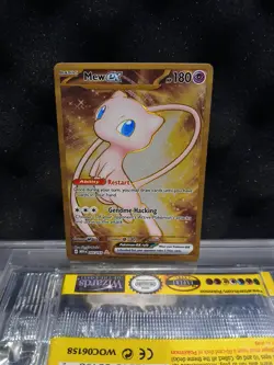 Mew EX 205/165 Gold Metal Pokemon TCG Scarlet & Violet 151 Promo Card - Image 1