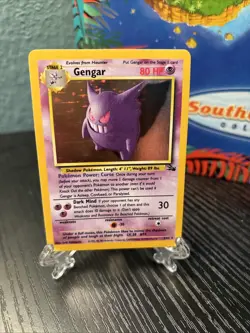 Pokemon TCG Gengar Fossil Holo Card 5/62 Unlimited Rare - Image 1