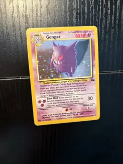 Pokemon TCG Gengar Fossil Holo Card 5/62 Unlimited Rare - Image 2