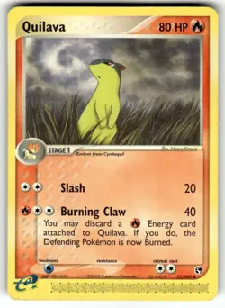Pokemon Sandstorm Uncommon Card - Quilava 51/100 - Image 1