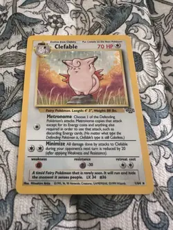 Clefable 1/64 Jungle Rare Pokemon Card - WotC 1999 - Unlimited - LP/MP - Image 1